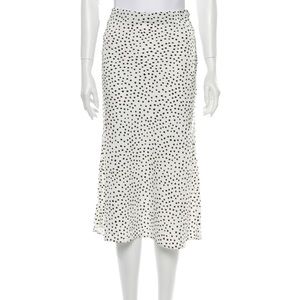 Rachel Zoe Polka Dot Midi Skirt